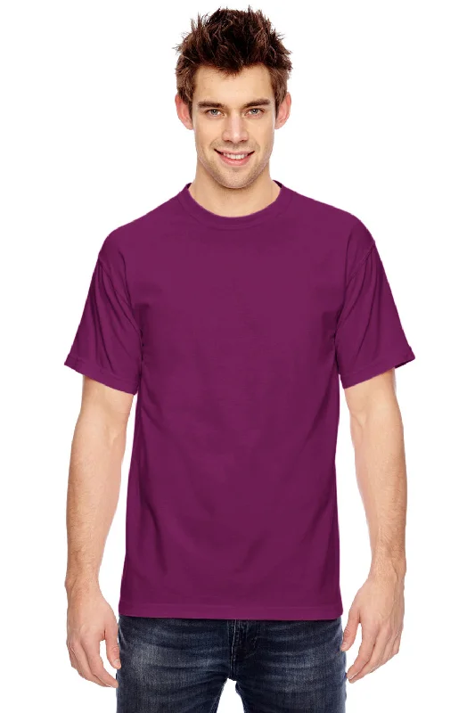 Men's short-sleeve tropical retro-cool-rugged-urban-yachting tee-Comfort Colors Mens Short Sleeve Crewneck T-Shirt - Boysenberry - Closeout