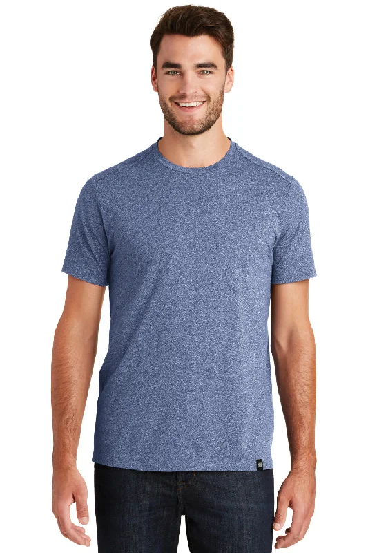 Men's short-sleeve sleek neutral-casual-bold-sturdy-value top-New Era Mens Heritage Short Sleeve Crewneck T-Shirt - Dark Royal Blue Twist