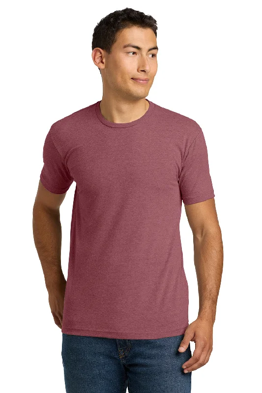 Men's short-sleeve tropical rich-mustard shirt-Next Level Mens CVC Jersey Short Sleeve Crewneck T-Shirt - Heather Mauve