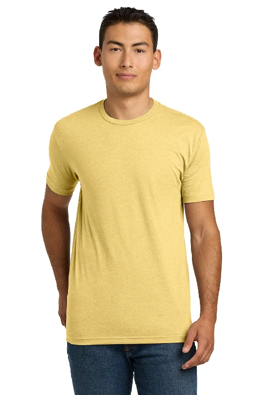 Men's short-sleeve bright deep-rally tee-Next Level Mens CVC Jersey Short Sleeve Crewneck T-Shirt - Banana Cream Yellow