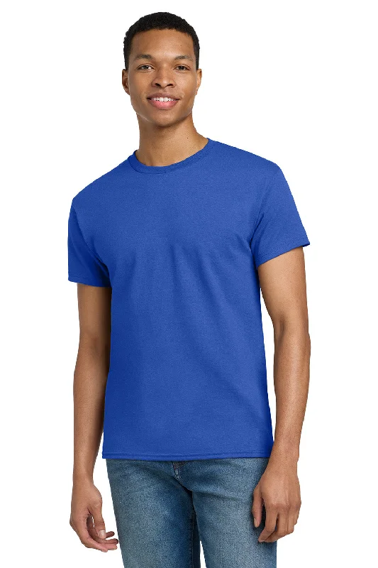 Men's short-sleeve sleek neutral-casual-bold-shredding tee-Gildan Mens Ultra Short Sleeve Crewneck T-Shirt - Royal Blue