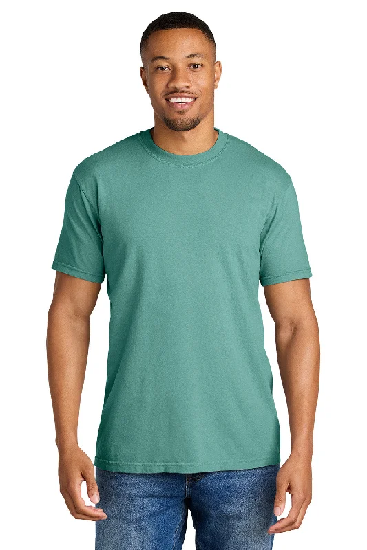 Men's short-sleeve fresh modern-vibrant-tropical-lean-green top-Comfort Colors Mens Short Sleeve Crewneck T-Shirt - Seafoam Green