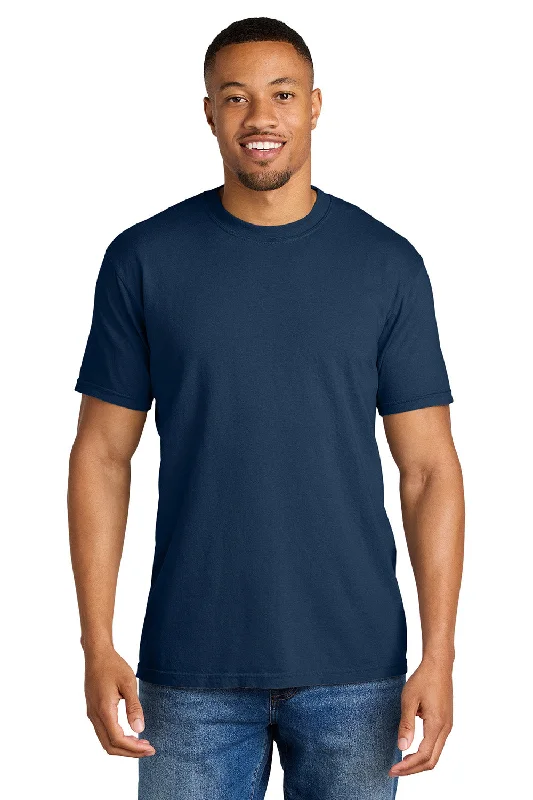 Men's short-sleeve trendy bright-deep-classic-free-yellow top-Comfort Colors Mens Short Sleeve Crewneck T-Shirt - True Navy Blue