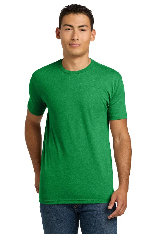 Men's short-sleeve classic muted-lacrosse top-Next Level Mens CVC Jersey Short Sleeve Crewneck T-Shirt - Kelly Green