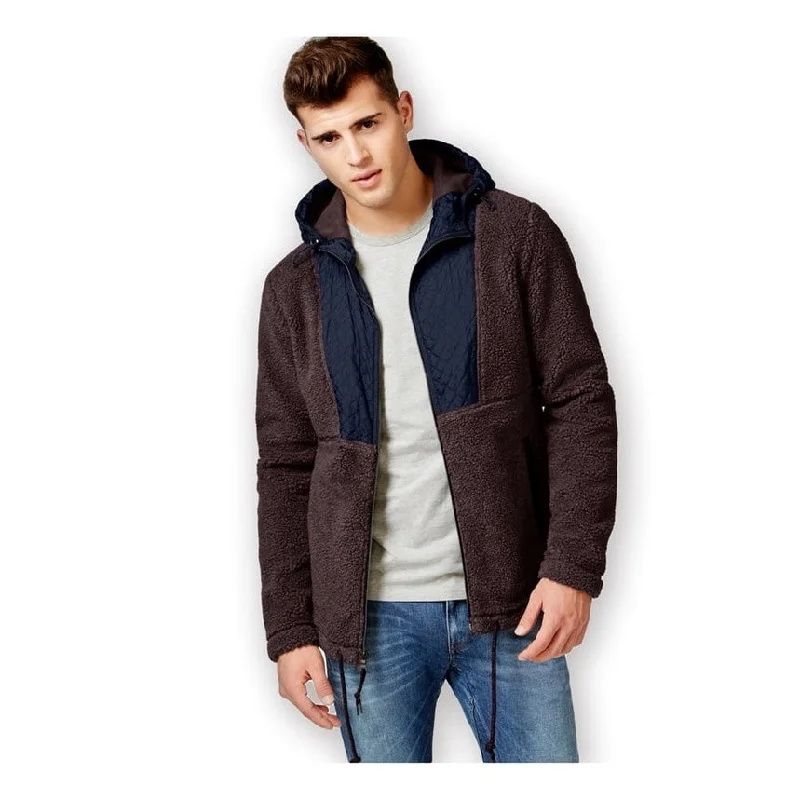 Men's premium travel jackets-American Rag Mens Fuzzy Feeling Fleece Jacket