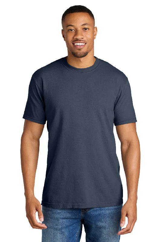 Men's short-sleeve rugged brick tee-Comfort Colors Mens Short Sleeve Crewneck T-Shirt - Navy Blue