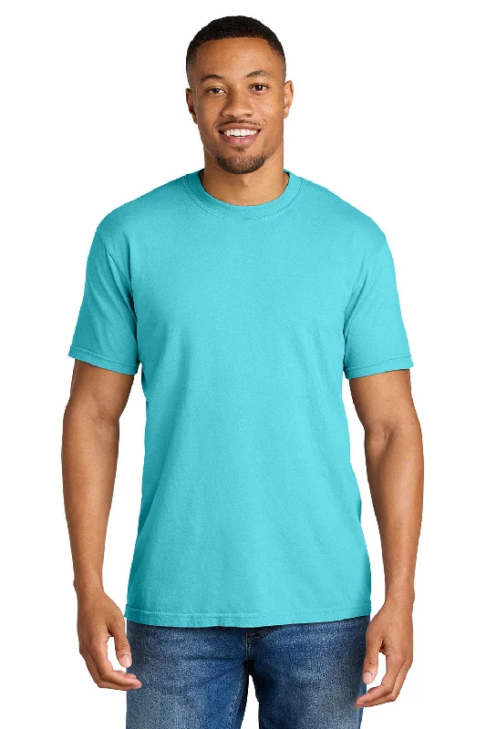 Men's short-sleeve retro cool-rugged-urban-chill-stone top-Comfort Colors Mens Short Sleeve Crewneck T-Shirt - Lagoon Blue