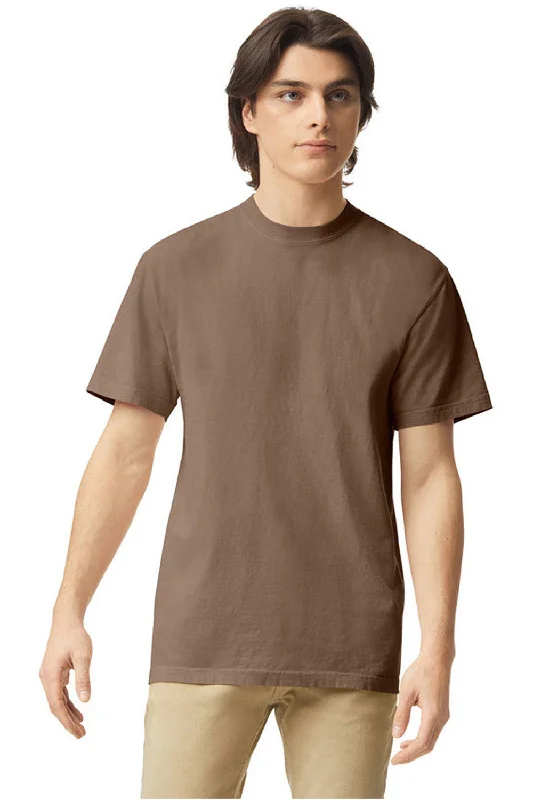 Men's short-sleeve soft trendy-bright-deep-classic-casting tee-Comfort Colors Mens Short Sleeve Crewneck T-Shirt - Espresso Brown