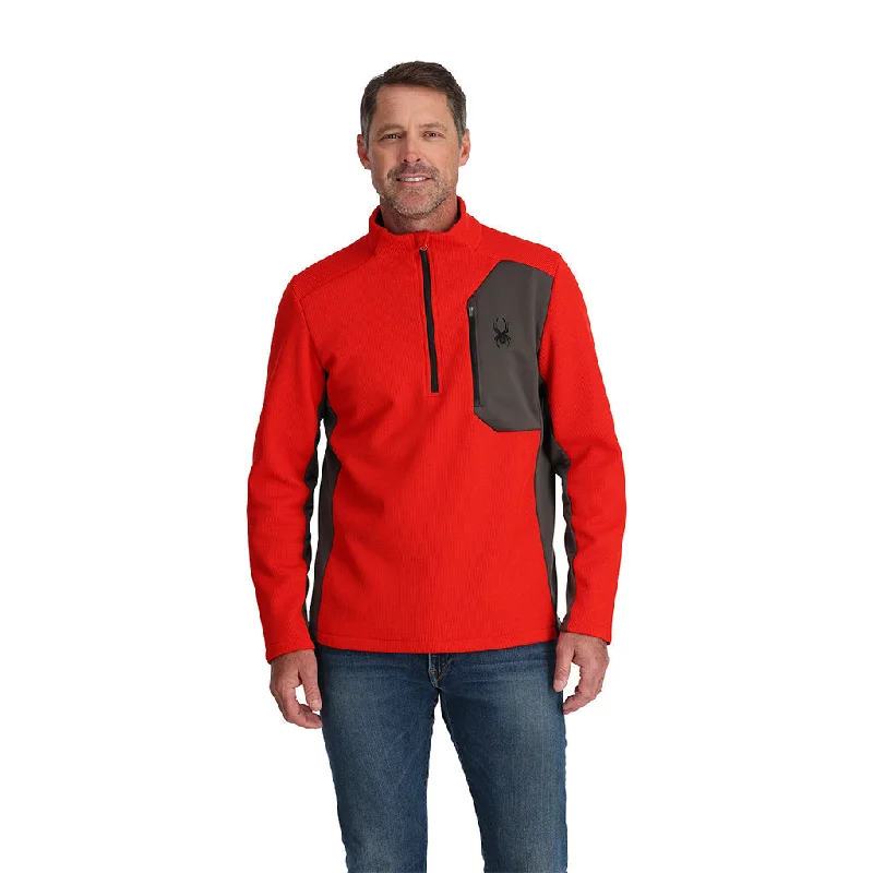 Men's durable ski jackets-Mens Bandit Half Zip - Volcano