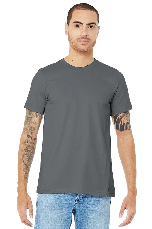 Men's short-sleeve sleek neutral-casual-bold-old-walnut tee-Bella + Canvas Mens Jersey Short Sleeve Crewneck T-Shirt - Storm Grey