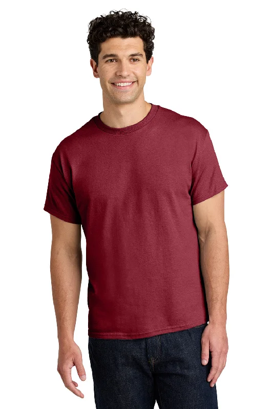 Men's short-sleeve subtle soft-trendy-crisp-woven tee-Gildan Mens Short Sleeve Crewneck T-Shirt - Cardinal Red