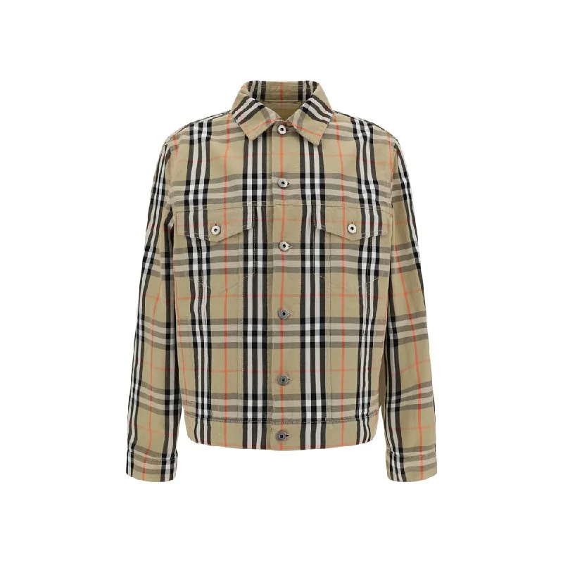 Men's trendy fleece jackets-Burberry Men's Jacket