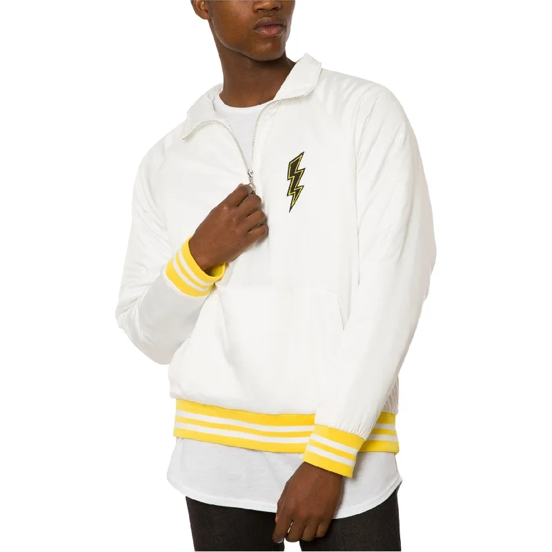 Men's casual sports jackets-Jaywalker Mens Embroidered Satin Jacket