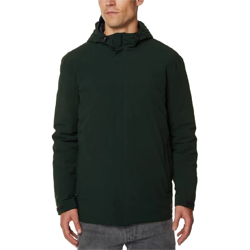 Men's premium workout jackets-32 Degrees Mens Solid Raincoat, Green, XX-Large