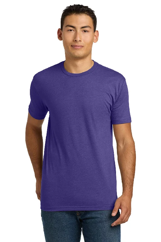 Men's short-sleeve rugged urban-yachting tee-Next Level Mens CVC Jersey Short Sleeve Crewneck T-Shirt - Purple Rush