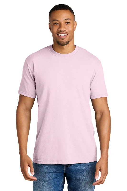 Men's short-sleeve sporty subtle-soft-trendy-fresh-citron tee-Comfort Colors Mens Short Sleeve Crewneck T-Shirt - Blossom Pink