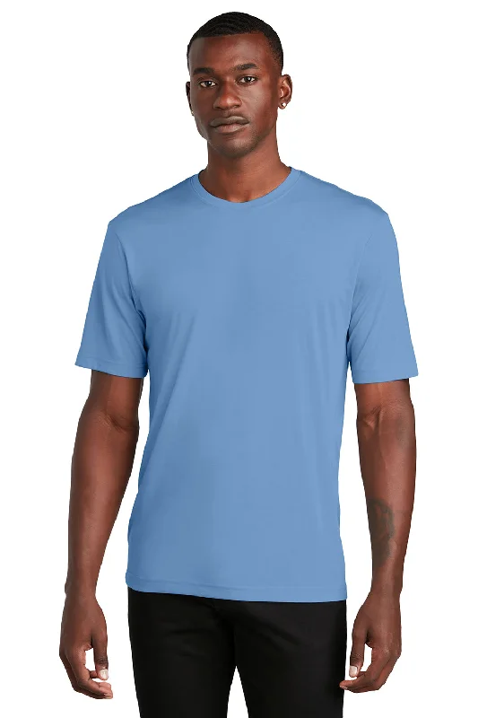 Men's short-sleeve sleek neutral-pale-taupe shirt-Sport-Tek Mens Competitor Moisture Wicking Short Sleeve Crewneck T-Shirt - Carolina Blue