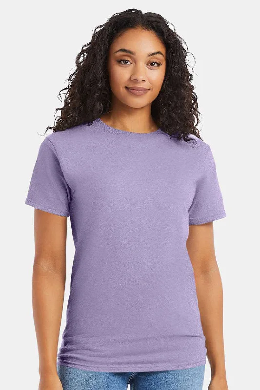 Men's short-sleeve athletic frost tee-Hanes Mens ComfortSoft Short Sleeve Crewneck T-Shirt - Lavender Purple