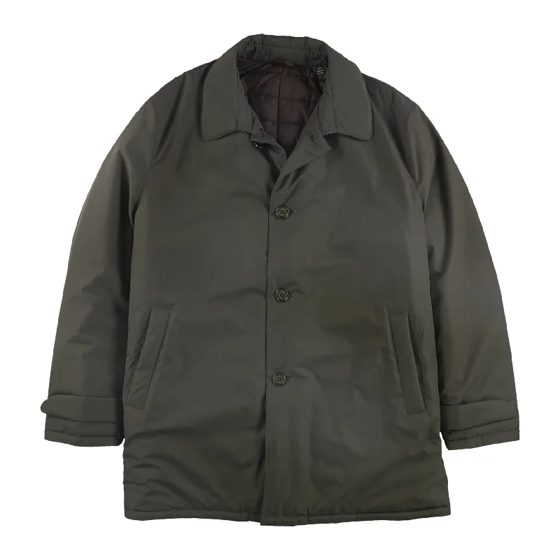 Men's outdoor windbreaker jackets-Ralph Lauren Mens Primaloft Overcoat Dress