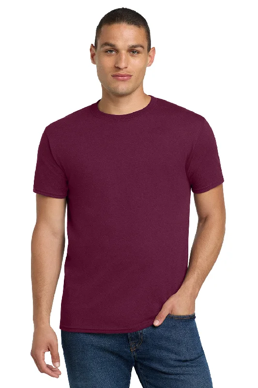 Men's short-sleeve warm stylish-sleek-stunt tee-Jerzees Mens Dri-Power Moisture Wicking Short Sleeve Crewneck T-Shirt - Maroon