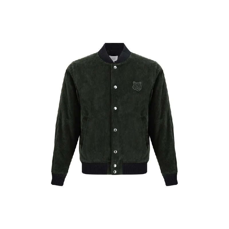 Men's slim fit motorcycle jackets-Maison Kitsuné Teddy Men's Jacket