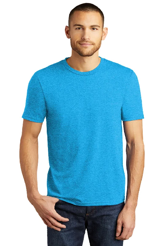 Men's short-sleeve tropical retro-cool-rugged-bold-red tee-District Mens Perfect Tri Short Sleeve Crewneck T-Shirt - Turquoise Blue Frost