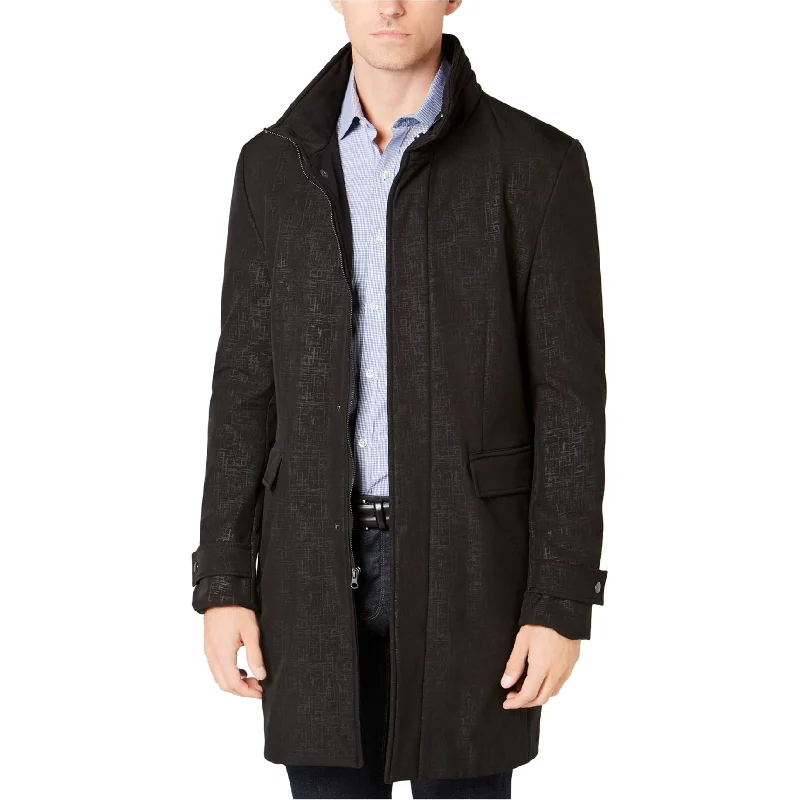 Men's trendy down jackets-Dkny Mens Dorian Raincoat