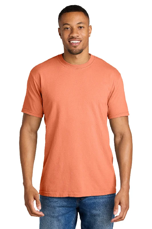 Men's short-sleeve deep classic-muted-fresh-cool-stone tee-Comfort Colors Mens Short Sleeve Crewneck T-Shirt - Melon Orange