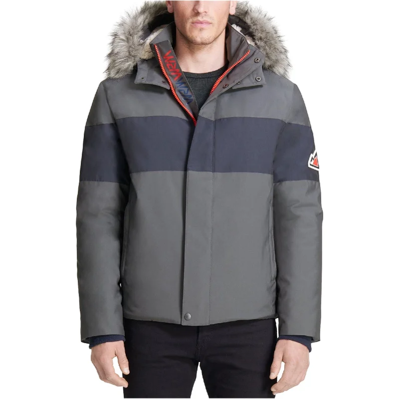 Men's classic pea coats jackets-Vry Wrm&Trade Mens Polar Oxford Snorkel Coat