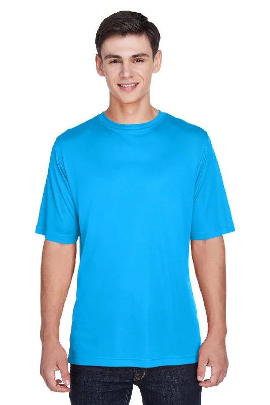 Men's short-sleeve neutral dune tee-Team 365 Mens Zone Performance Moisture Wicking Short Sleeve Crewneck T-Shirt - Electric Blue