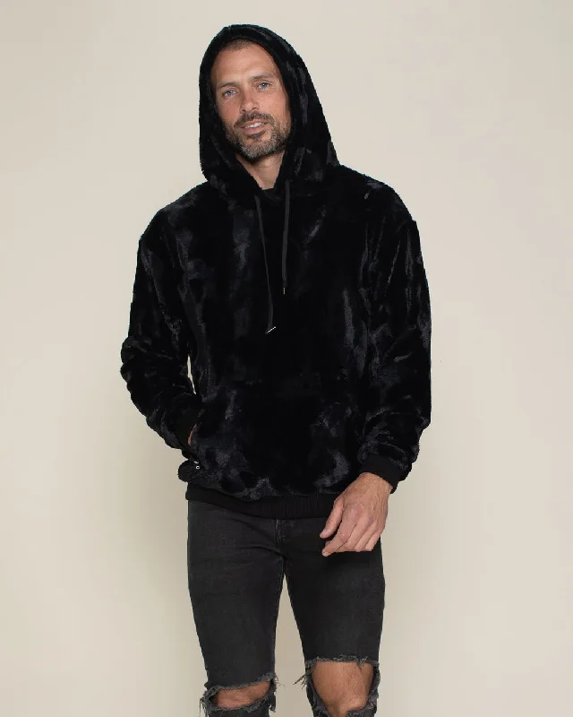 men's-hoodie-with-gorge-graphic-Men's Fur Hoodie | Black Panther