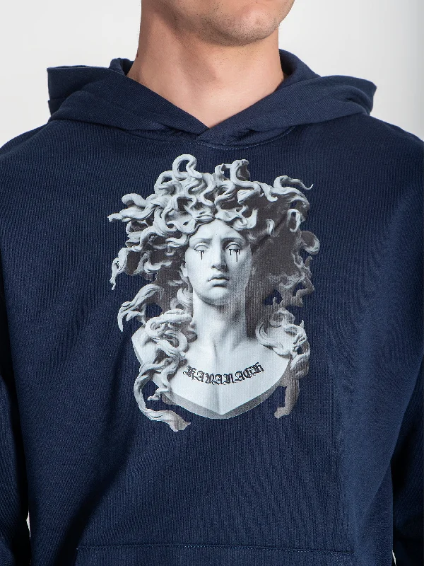 men's-hoodie-in-ranch-white-Blue Medusa Hoodie