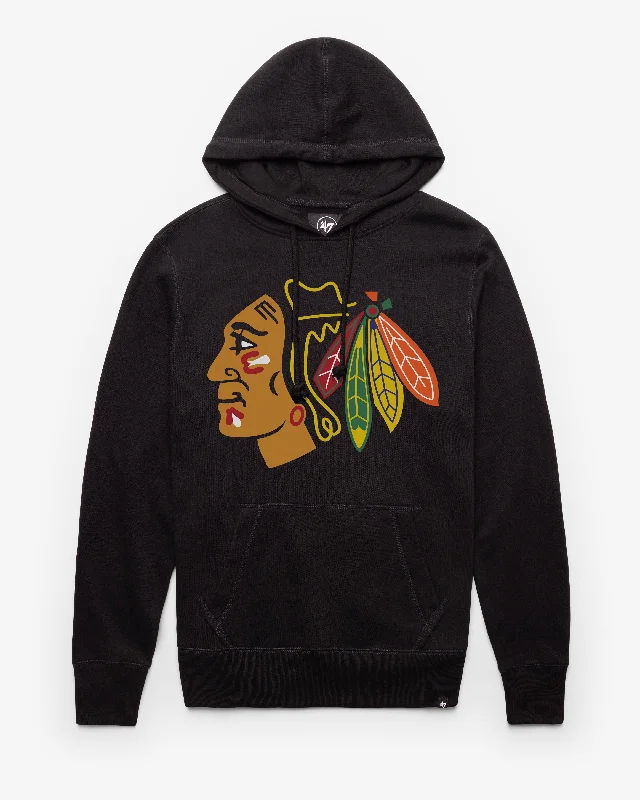 men's-hoodie-for-snow-diving-CHICAGO BLACKHAWKS IMPRINT '47 HEADLINE HOOD