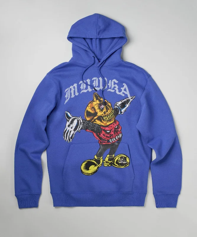 men's-hoodie-with-hood-valley-Mishka Cyco Bootleg Hoodie - Blue