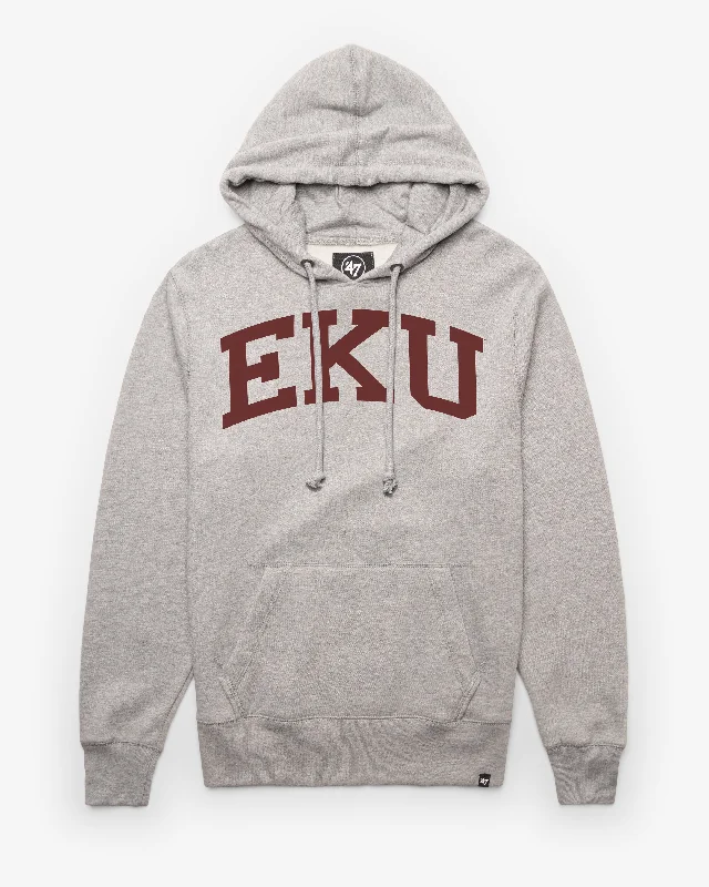 men's-hoodie-with-peak-design-EASTERN KENTUCKY COLONELS WORDMARK '47 HEADLINE HOOD