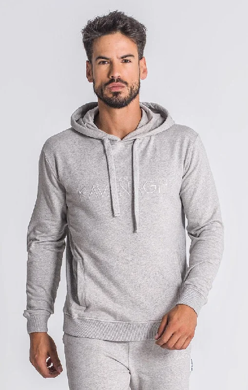 men's-hoodie-with-cotton-texture-Grey Melange Winners Planet Hoodie