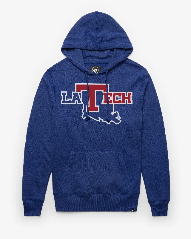 men's-hoodie-with-stream-graphic-LOUISIANA TECH BULLDOGS WORDMARK '47 HEADLINE HOOD