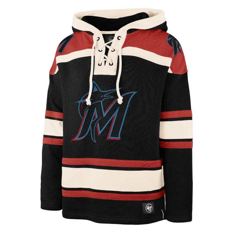 men's-hoodie-with-wind-pattern-MIAMI MARLINS SUPERIOR '47 LACER HOOD