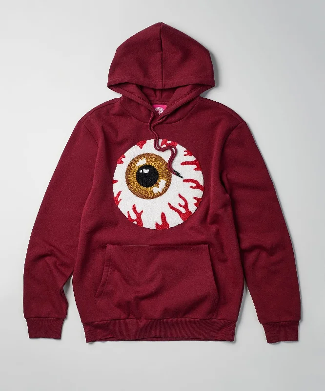 men's-hoodie-for-arctic-trips-Mishka Jumbo Keep Watch Chenille Patched Hoodie - Brown