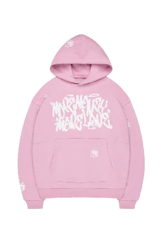 men's-hoodie-with-sleeve-curve-MOST WANTED PINK HOODIE