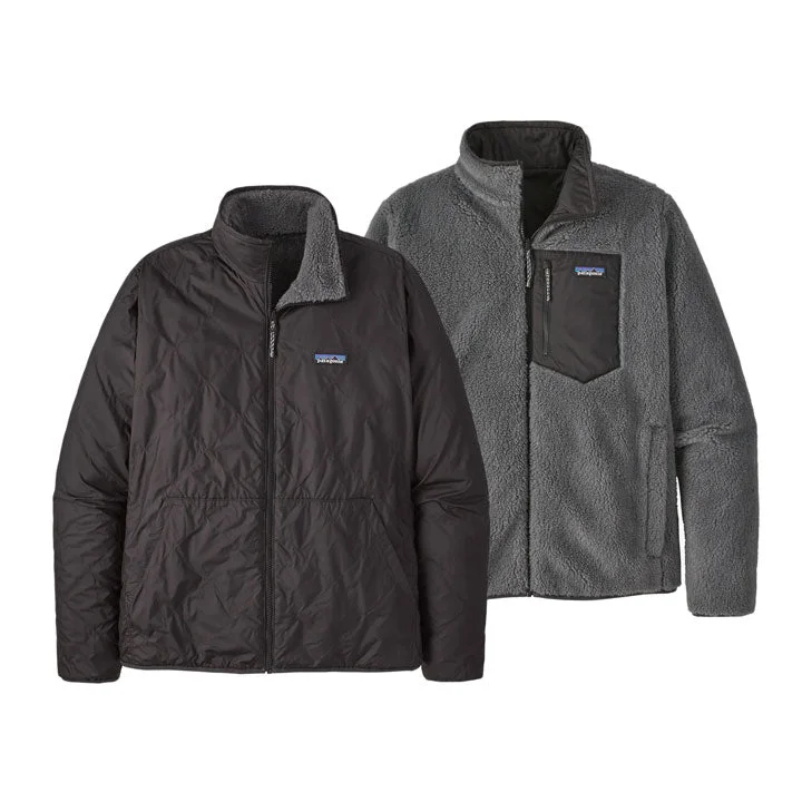 Men's premium motorcycle jackets-Patagonia Reversible Recycled Sherpa Fleece Jacket Mens