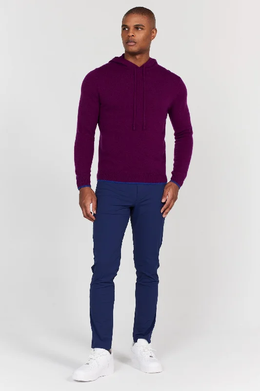 men's-hoodie-with-wind-pattern-Quincy Hoodie in Sangria