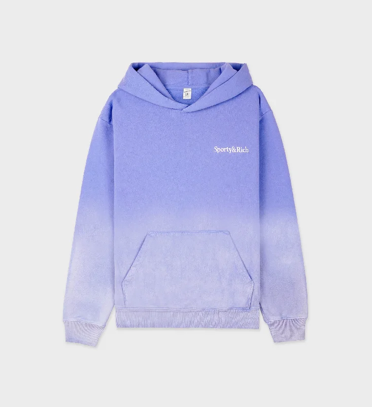 men's-hoodie-with-hood-summit-Serif Logo Hoodie - Dip Dye Blue/White