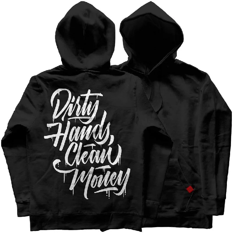 men's-hoodie-with-rush-graphic-Stacked DHCM Hoodie - Black