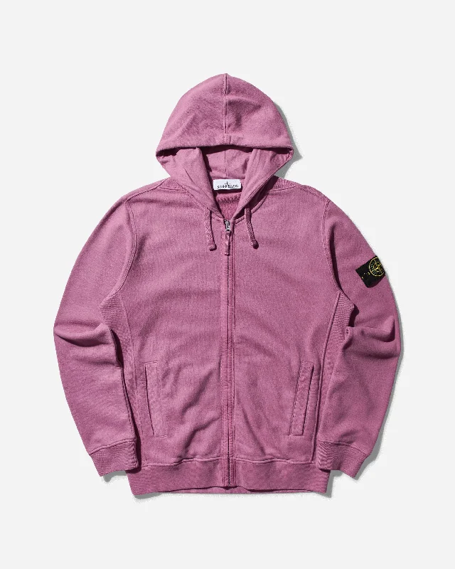 men's-hoodie-with-rush-graphic-Men's Brushed Organic Cotton Fleece Zip Up Hoodie Rose Quartz