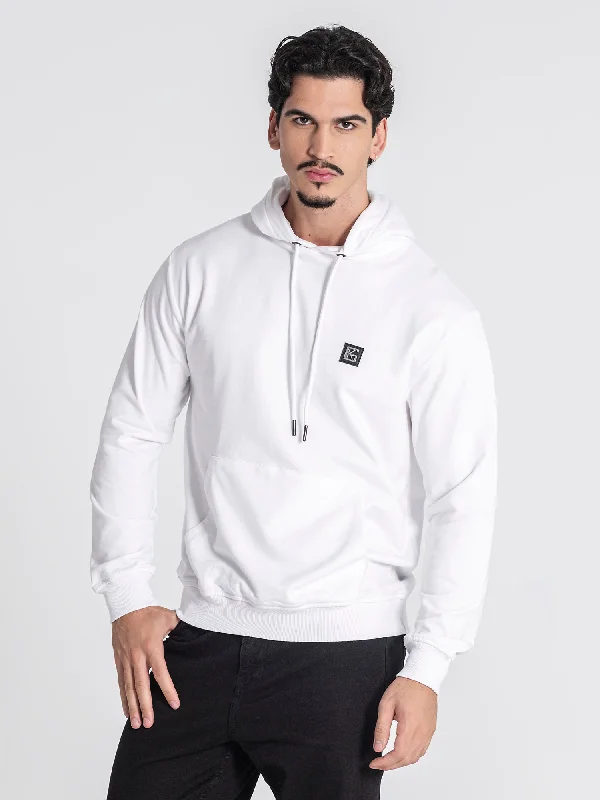 men's-hoodie-with-sleeve-park-White GK Plaque Hoodie