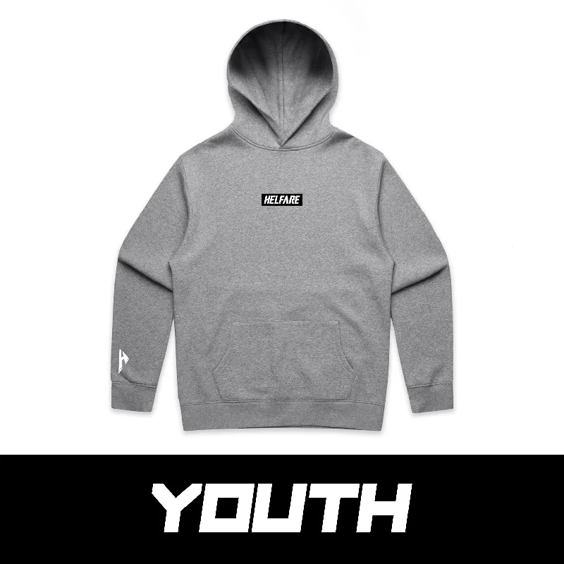 men's-hoodie-in-highway-white-Youth Stamp Hood | Grey Heather