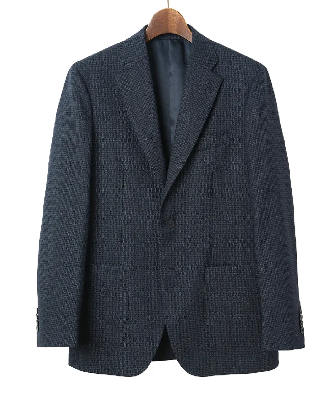 Men's affordable pea coats jackets-【Final Sale】Houndstooth Jacket