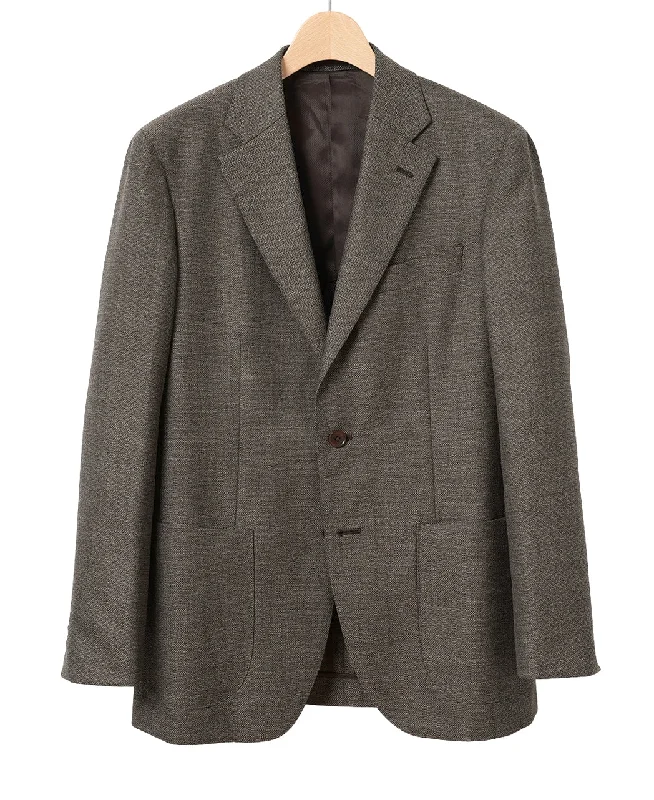 Men's trendy business jackets-【Final Sale】Wool Hopsack Jacket