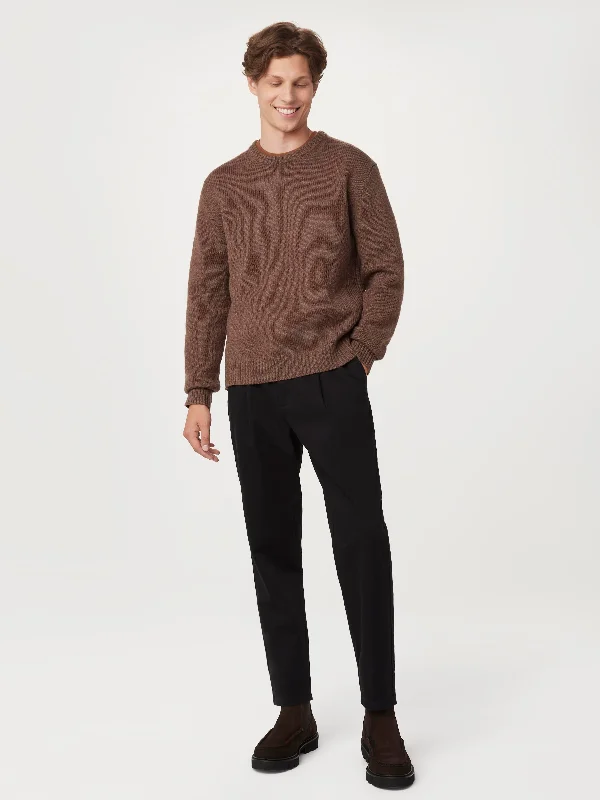 The Lambswool Sweater in Brown